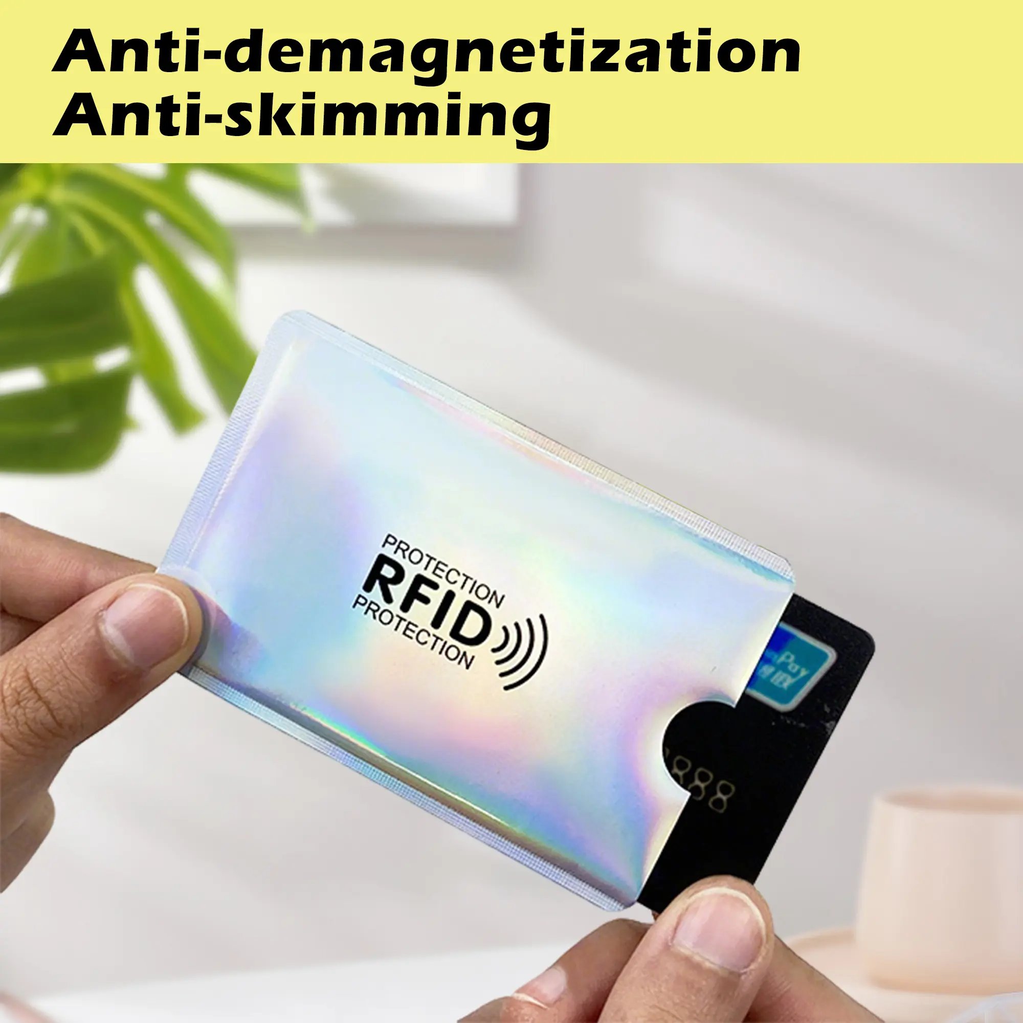 8 Counts RFID Blocking Sleeves Set – Protection for Credit & ID Cards, Slim & Lightweight Design 8 Counts RFID Blocking Sleeves Set – Protection for Credit & ID Cards, Slim & Lightweight Design