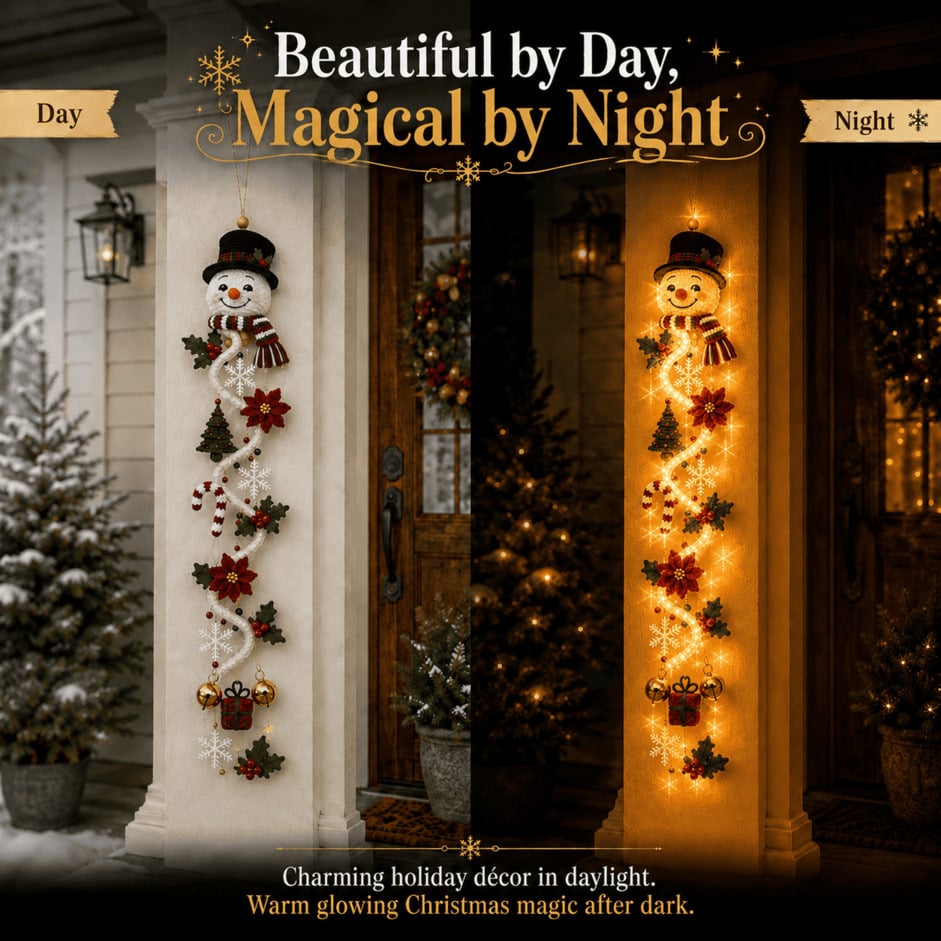 Warm glowing Christmas hanging decoration