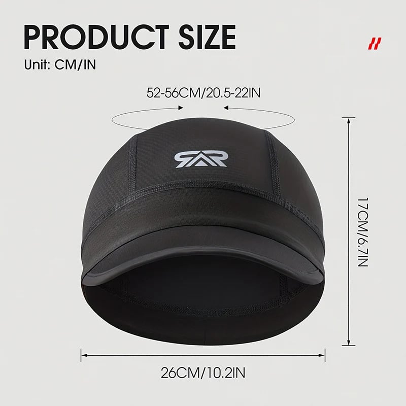 Durable quick dry cycling skull cap