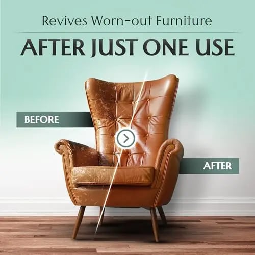 Furniture Salve for Leather - Polisher, Moisturizer, and Restorer for Couches and Furniture - Conditioner for Leather, Wood, and Vinyl - Repair Salve with Brush 1 Furniture Salve for Leather - Polisher, Moisturizer, and Restorer for Couches and Furniture - Conditioner for Leather, Wood, and Vinyl - Repair Salve with Brush 1