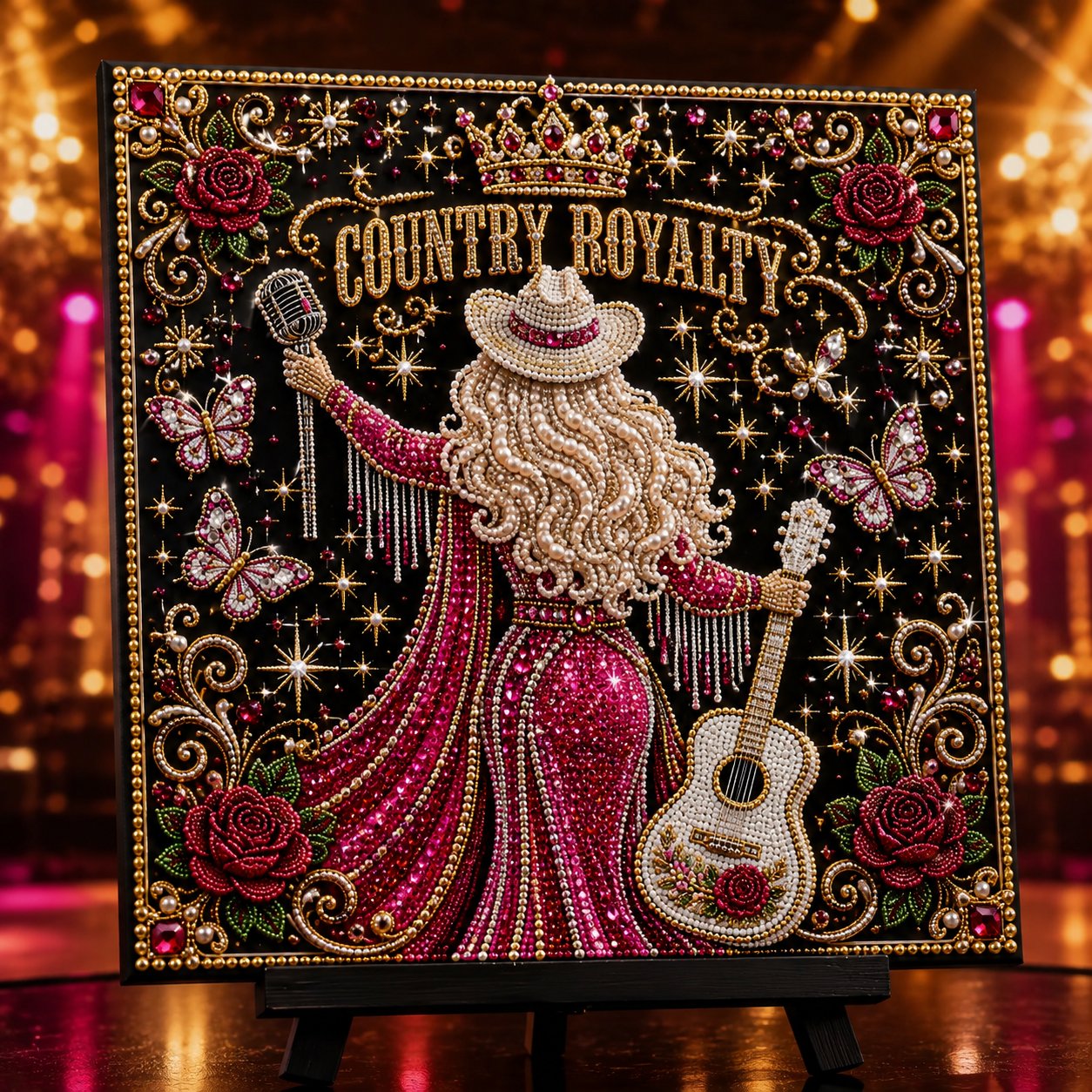 Country Royalty bead art design