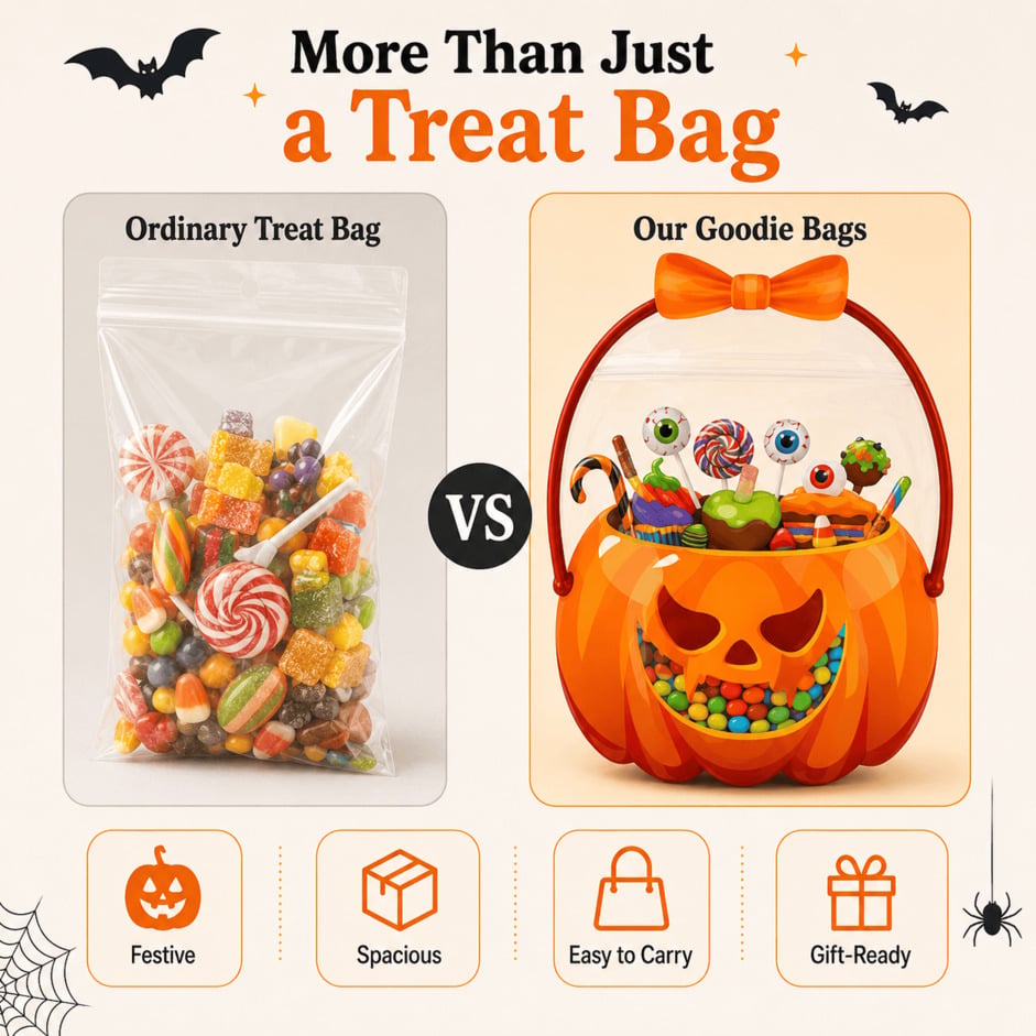 Features of Halloween spooky candy bag