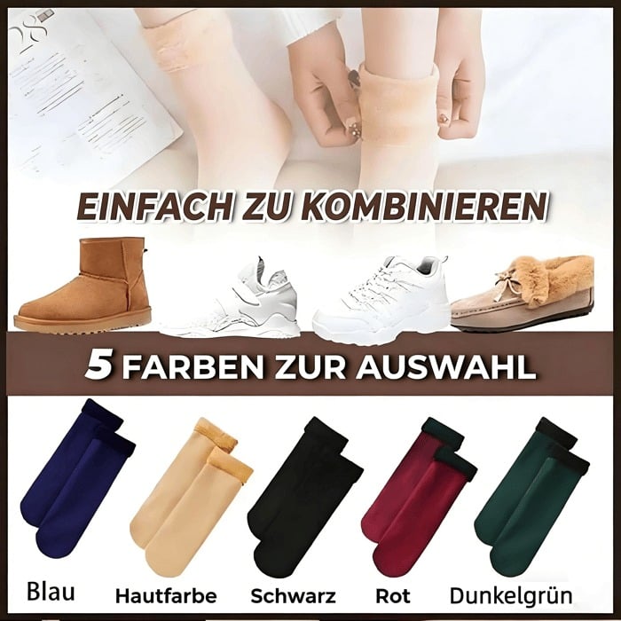 🌟🔥 10 Stück/5 Paar Herbst-Winter-Socken