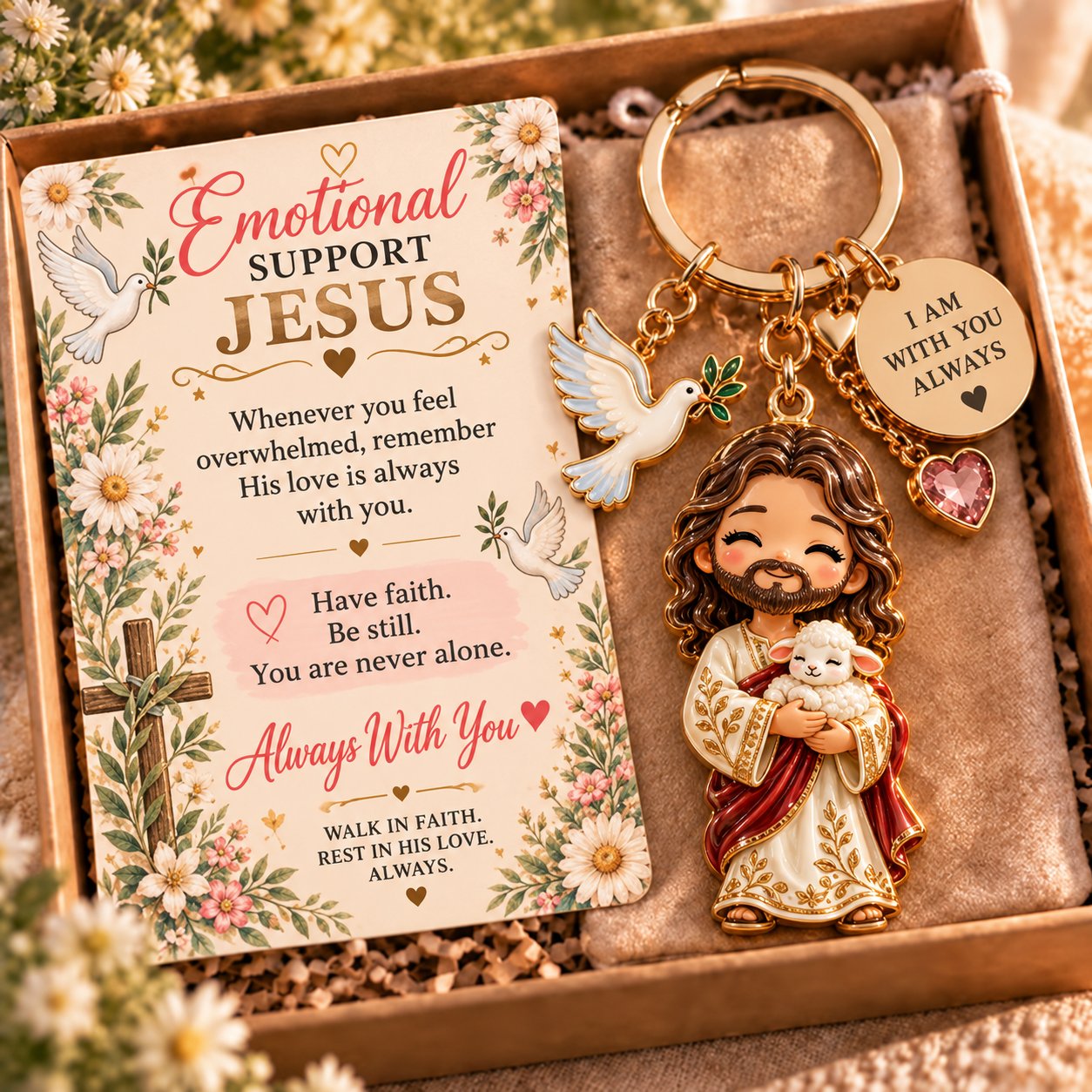 Christian keepsake keychain design gallery, image 1 of 5