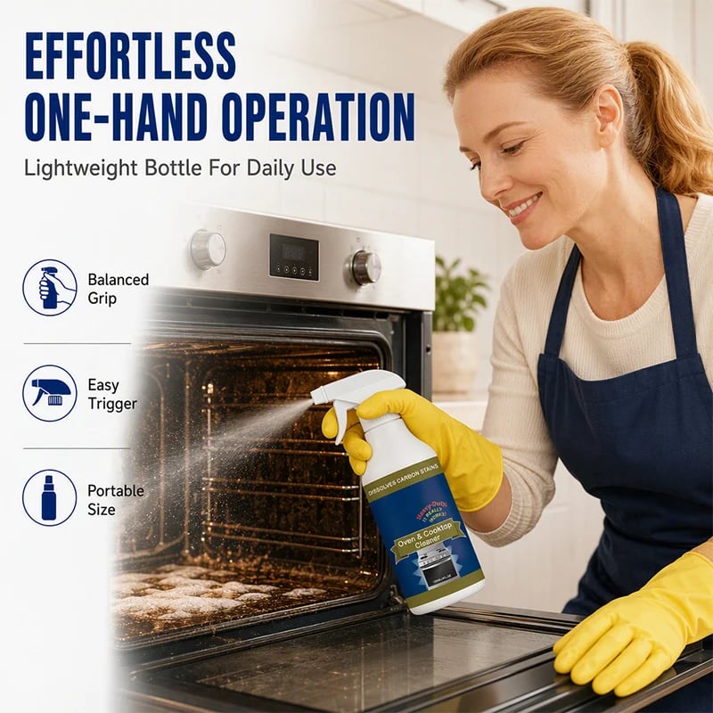 Easy one hand oven cleaner spray