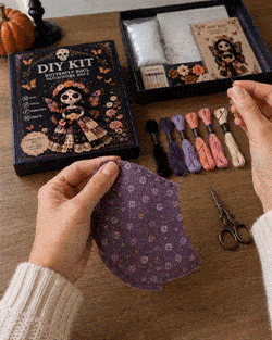 Making the Halloween Patchwork Doll DIY Kit