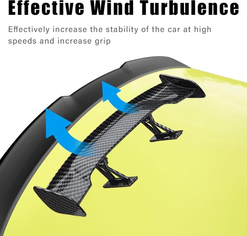 Product Introduction of AugE Car Mini Spoiler Wing, 9.8 Inch Carbon Fiber Car Rear Tail Wing Without Perforation, Universal Auto Mini Tiny Trunk Spoiler, Vehicle Exterior Accessories for Men Women (Carbon Fiber) 13